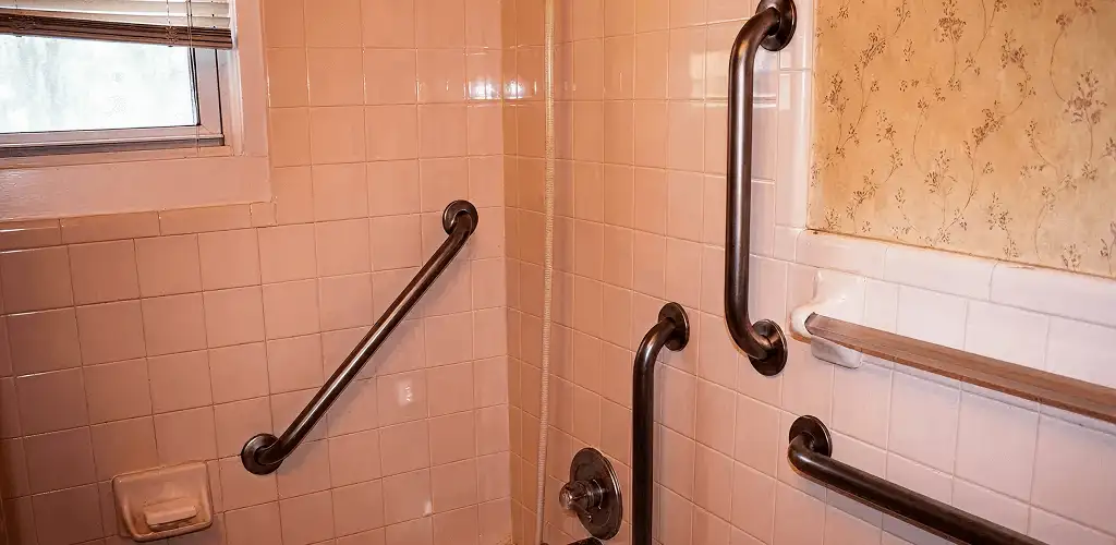 Shower grab bar installation for bathroom safety and accessibility in Toledo, OH
