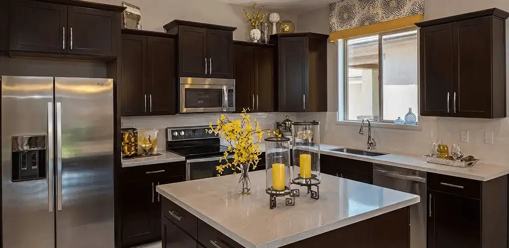 Cabinet painting results with freshly painted kitchen cabinets in Toledo, OH