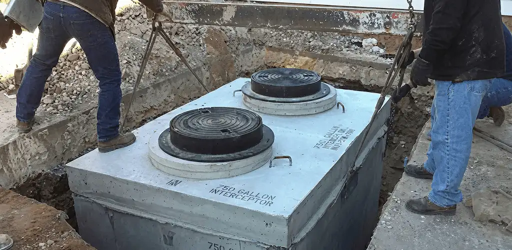 Grease trap installation for a commercial property drainage system in Toledo, OH