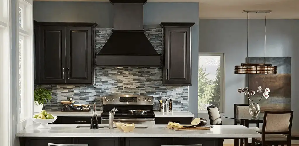 Kitchen cabinet painting and refinishing in a modern kitchen in Toledo, OH