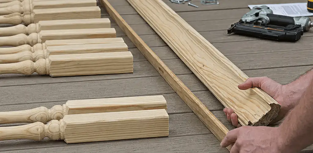 Handrail installation materials and wood components for stair rail work in Toledo, OH